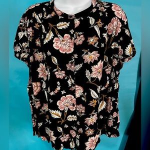 Button up flower shirt